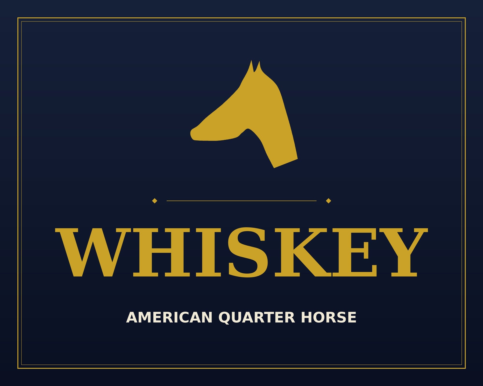 Personalized horse stall sign — qh whiskey