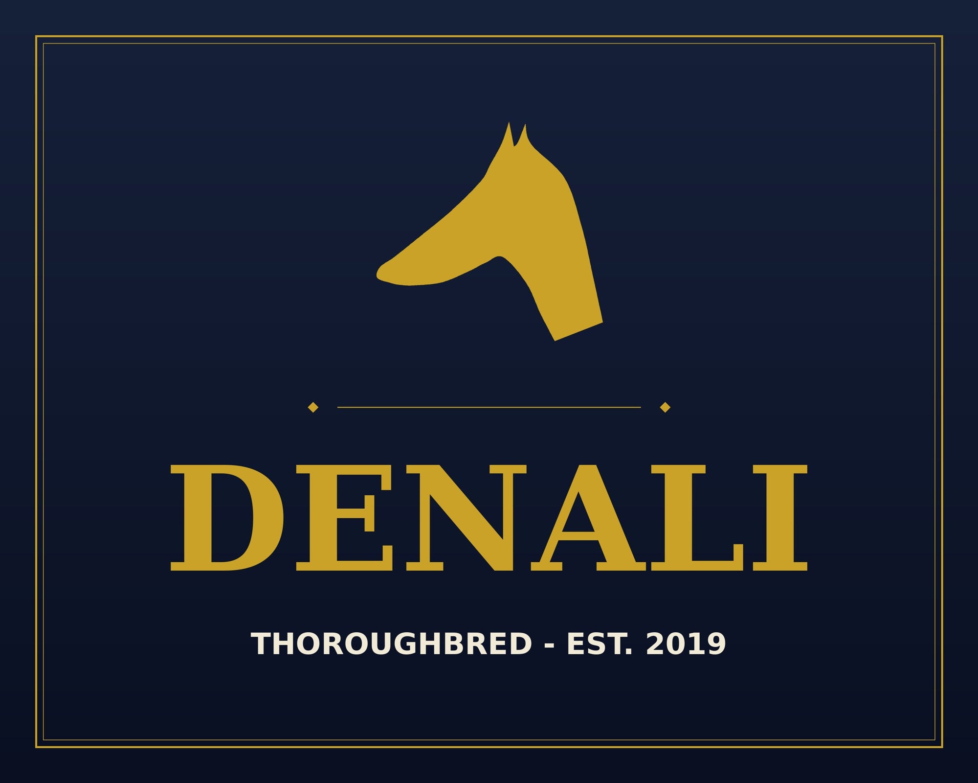 Personalized horse stall sign — tb denali